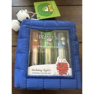 Peanuts X Profusion Cosmetics Holiday Lights! 3pc Chrome Topper Set Snoopy NEW